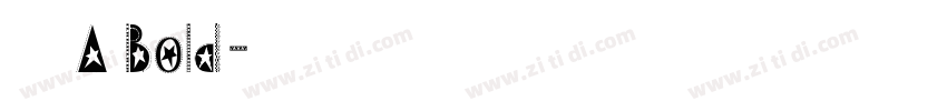 朝华A Bold字体转换